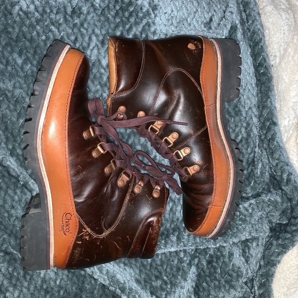 Leather Chaco hiking boots